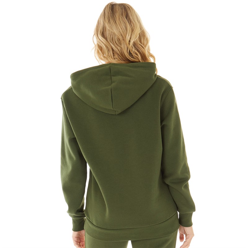 L'amore Couture Womens State Hoodie Olive