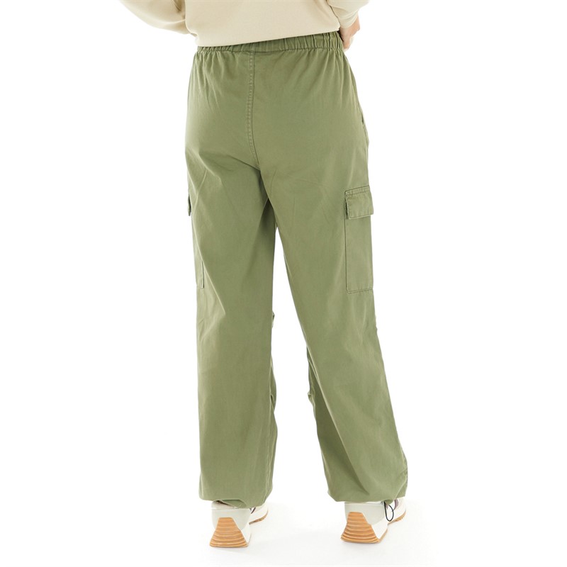 L'amore Couture Womens Zoe Cargo Pants Khaki