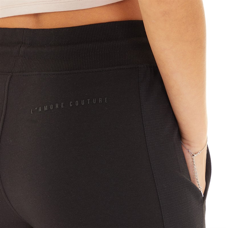L'amore Couture Womens Luxe Joggers Black