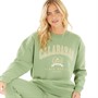 L'amore Couture Womens Calabasas Sweatshirt Sage
