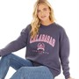 L'amore Couture Womens Calabasas Sweatshirt Slate Blue