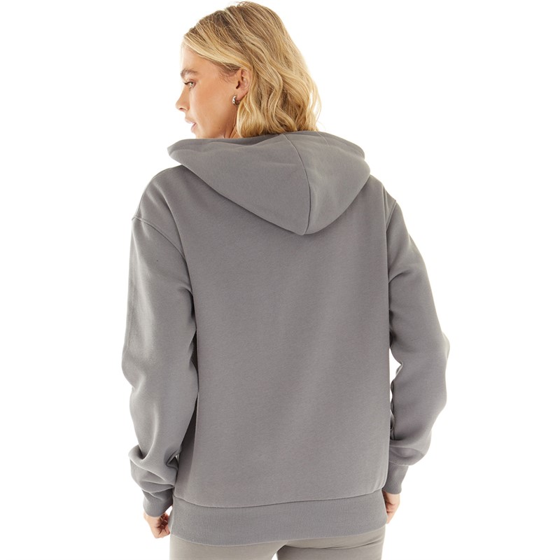 L'amore Couture Womens Bird Hoodie Charcoal