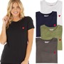 L'amore Couture Womens Selena Five Pack T-Shirts Black/Navy/Charcoal/Sage/White