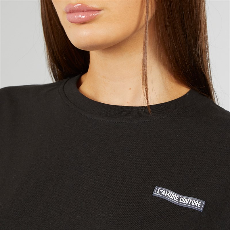 L'amore Couture Womens Ryleigh T-Shirt Black