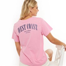 L'amore Couture Womens West Coast T-Shirt Pink