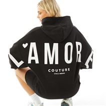 L'amore Couture Womens Ryleigh Hoodie Black