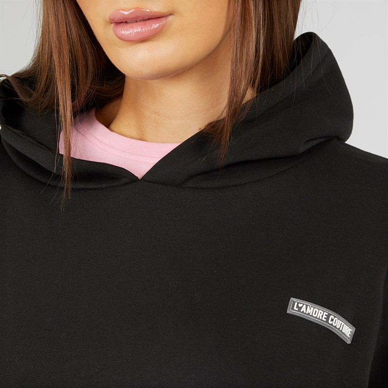 L'amore Couture Womens Ryleigh Hoodie Black