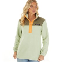 L'amore Couture Womens Freyja 1/2 Zip Microfleece Khaki