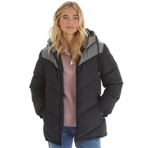 L'amore Couture Womens Zoey Short Puffer Black