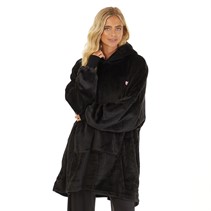 L'amore Couture Womens Snuggle Hoodie Black