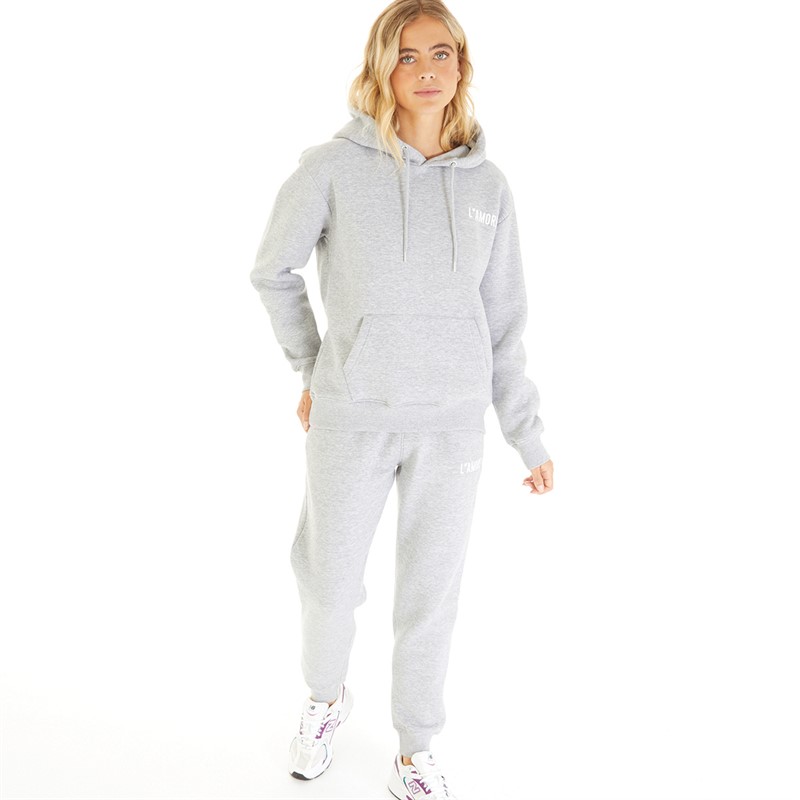 L'amore Couture Womens Lamore Couture Lounge Tracksuit Grey Marl