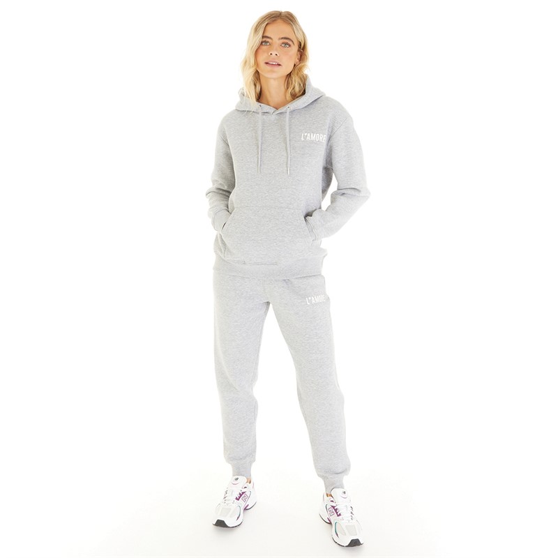 L'amore Couture Womens Lamore Couture Lounge Tracksuit Grey Marl