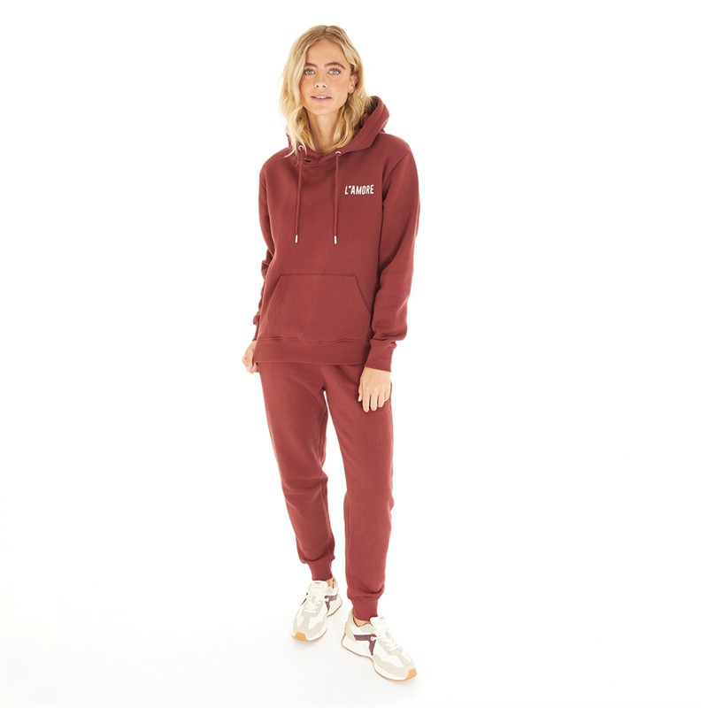 Burgundy tracksuit womens best sale