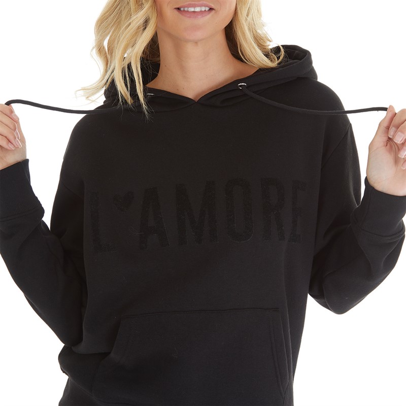 L'amore Couture Womens Weekend Tracksuit Black