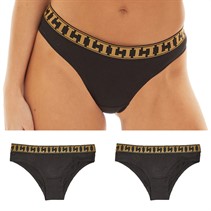 L'amore Couture Womens LC Luxe Five Pack Briefs Black