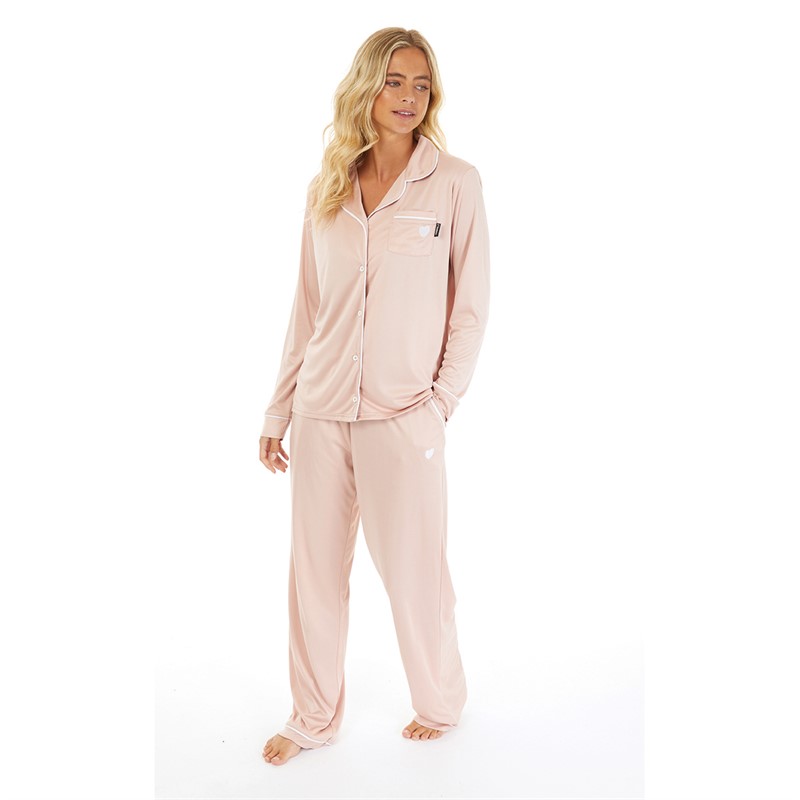 L'amore Couture Womens Sleep Pyjama Set Pink