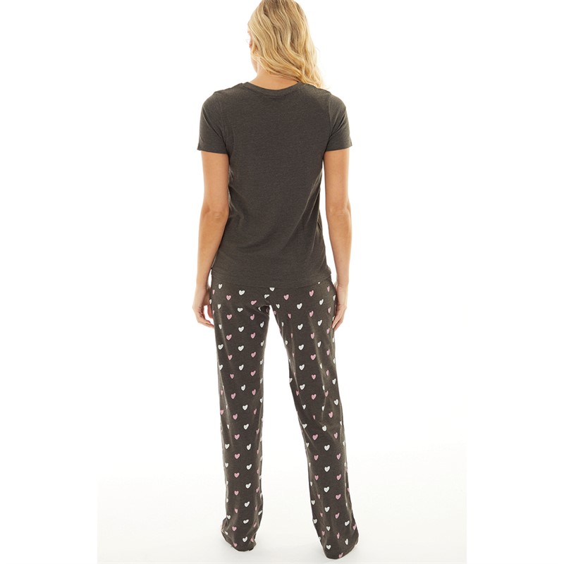 L'amore Couture Womens Shannon Pyjamas Charcoal