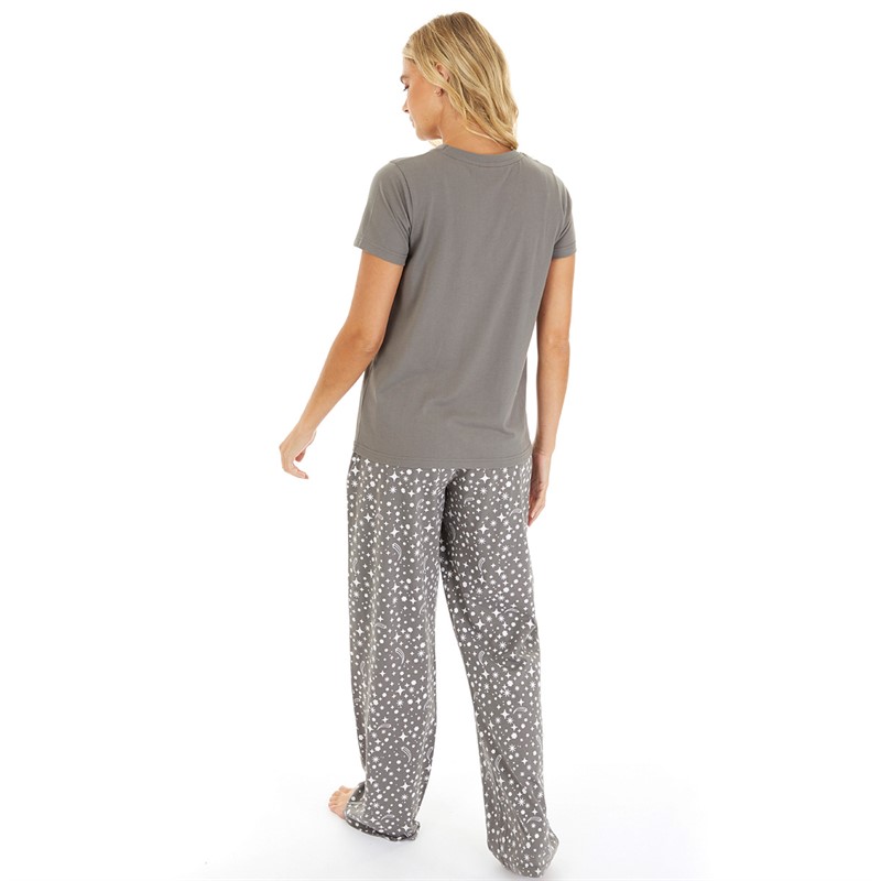 L'amore Couture Womens Solar Pyjama Set Charcoal