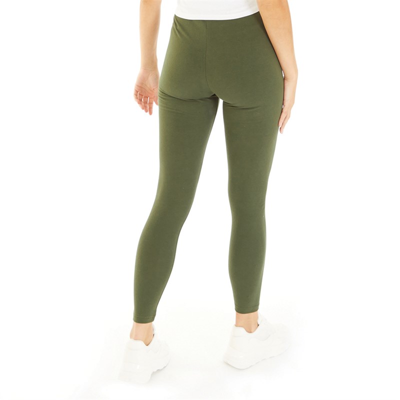 L'amore Couture Womens Kisses Leggings Khaki