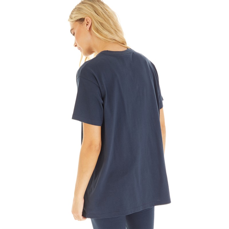 L'amore Couture Womens Lamore Couture Sports Oversized T-Shirt Navy