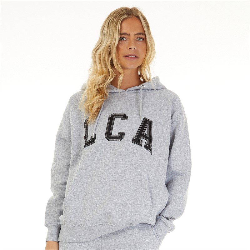 L'amore Couture Womens Lamore Couture Athletic Oversized Hoodie Grey Marl