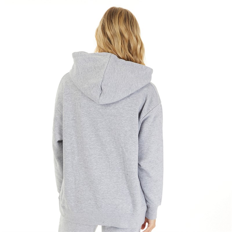 L'amore Couture Womens Lamore Couture Athletic Oversized Hoodie Grey Marl