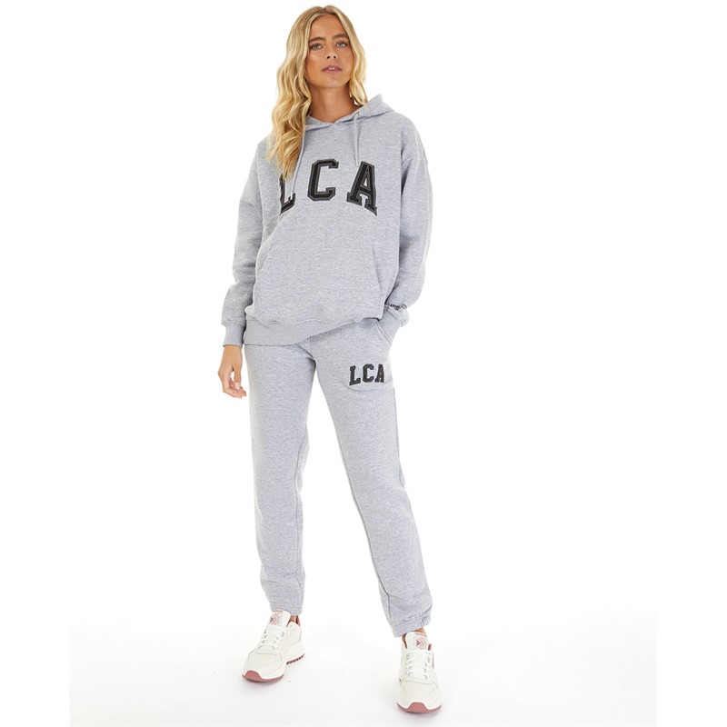 L'amore Couture Womens Lamore Couture Athletic Oversized Hoodie Grey Marl