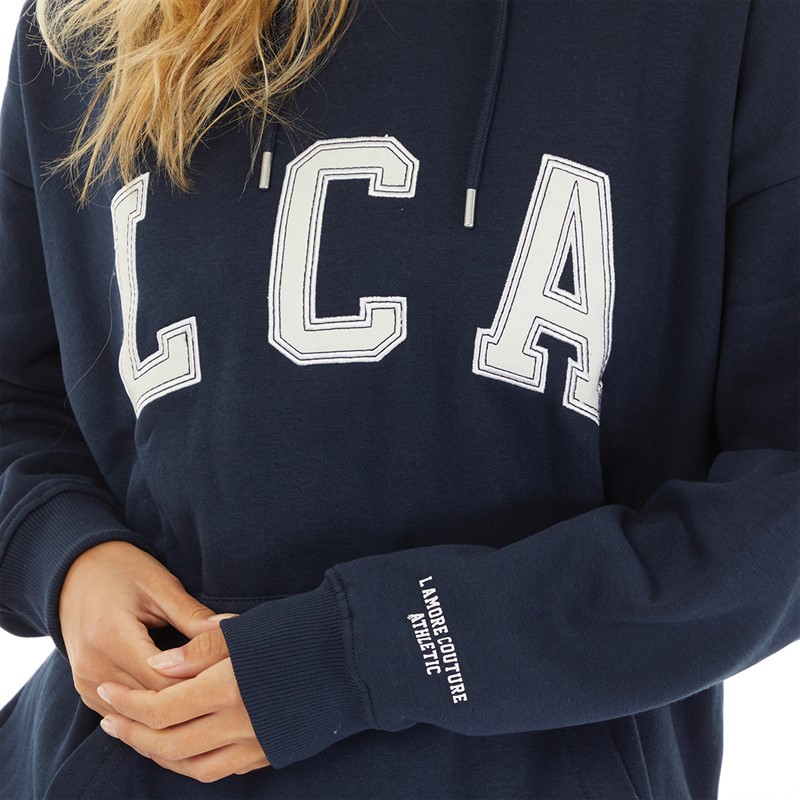 L'amore Couture Womens Athletic Oversized Hoodie Navy