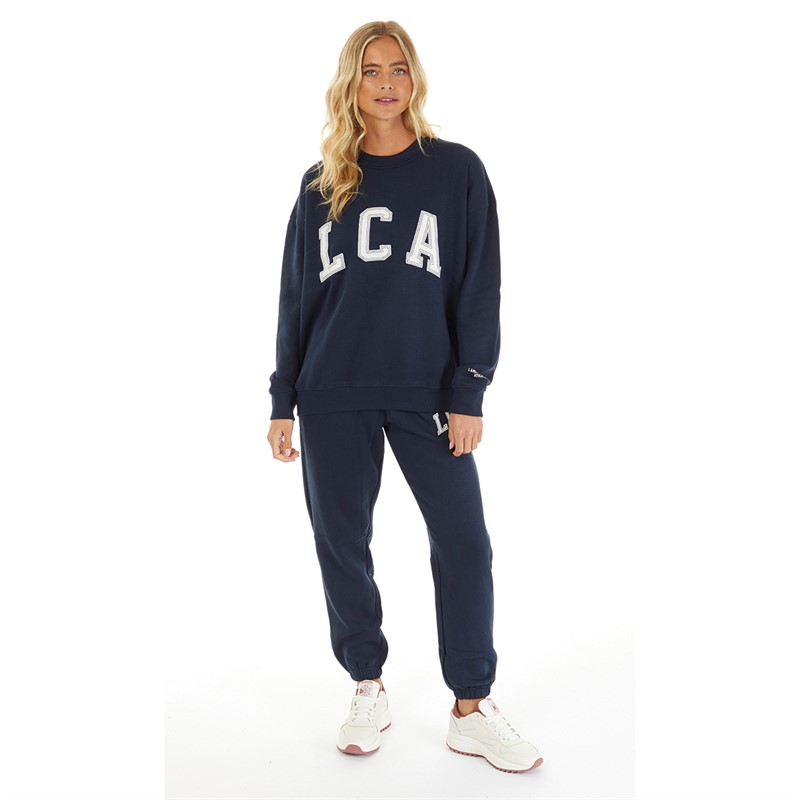 L'amore Couture Womens LCA Relaxed Joggers Navy