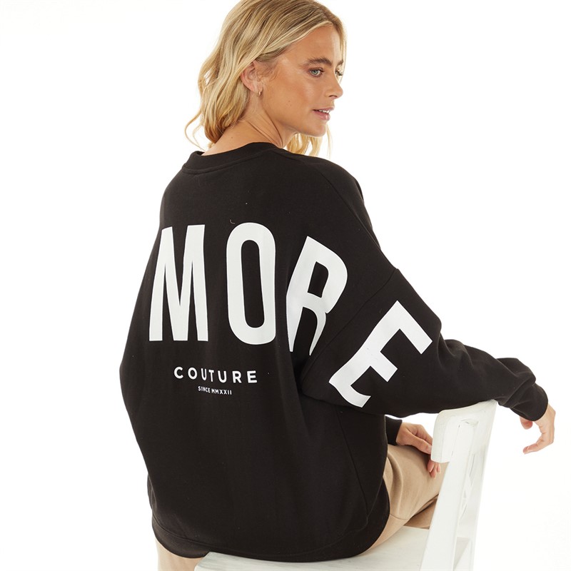 L'amore Couture Womens Ryleigh Sweatshirt Black