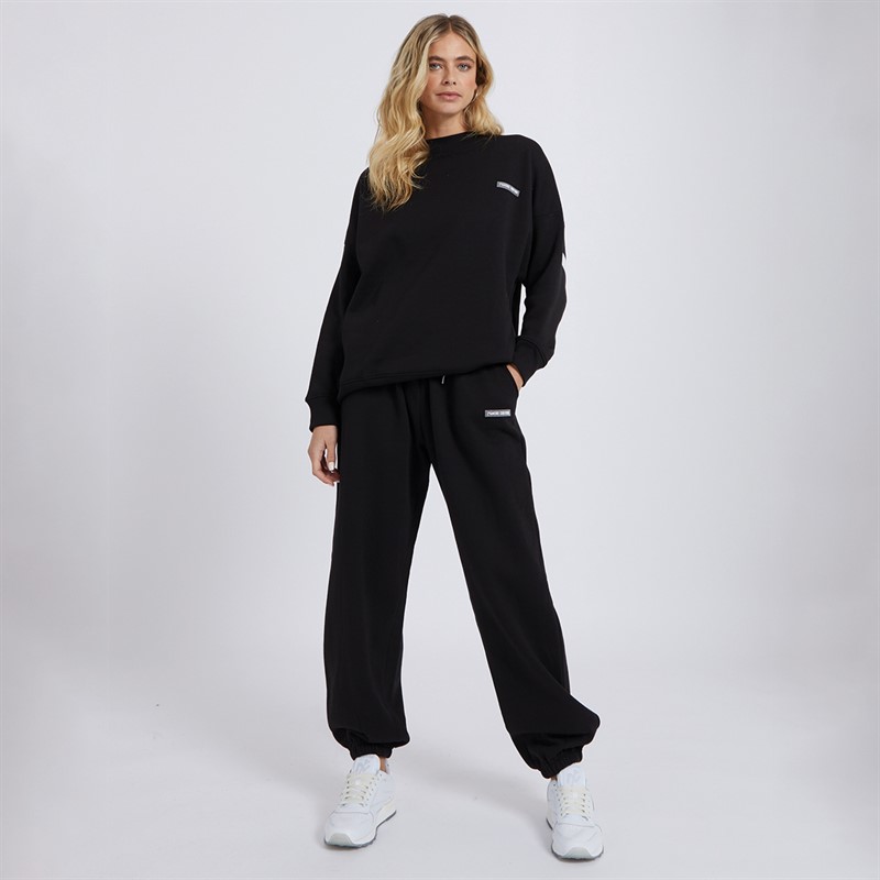 L'amore Couture Womens Ryleigh Loose Fit Jogger Black