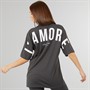 L'amore Couture Womens Ryleigh T-Shirt Charcoal