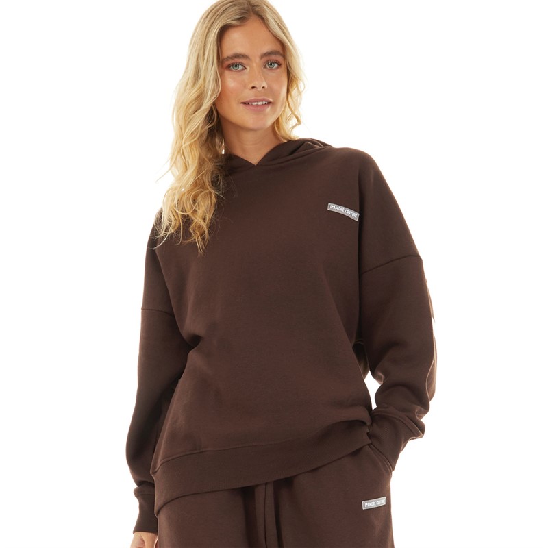 L'amore Couture Womens Ryleigh Hoodie Brown