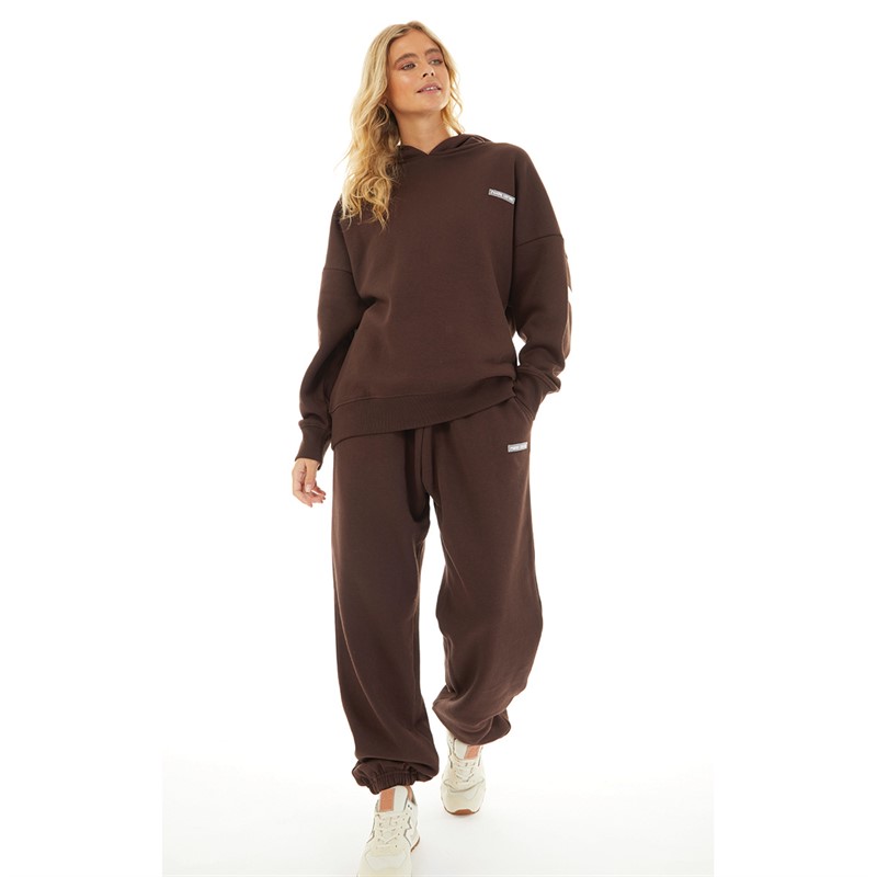 L'amore Couture Womens Ryleigh Hoodie Brown