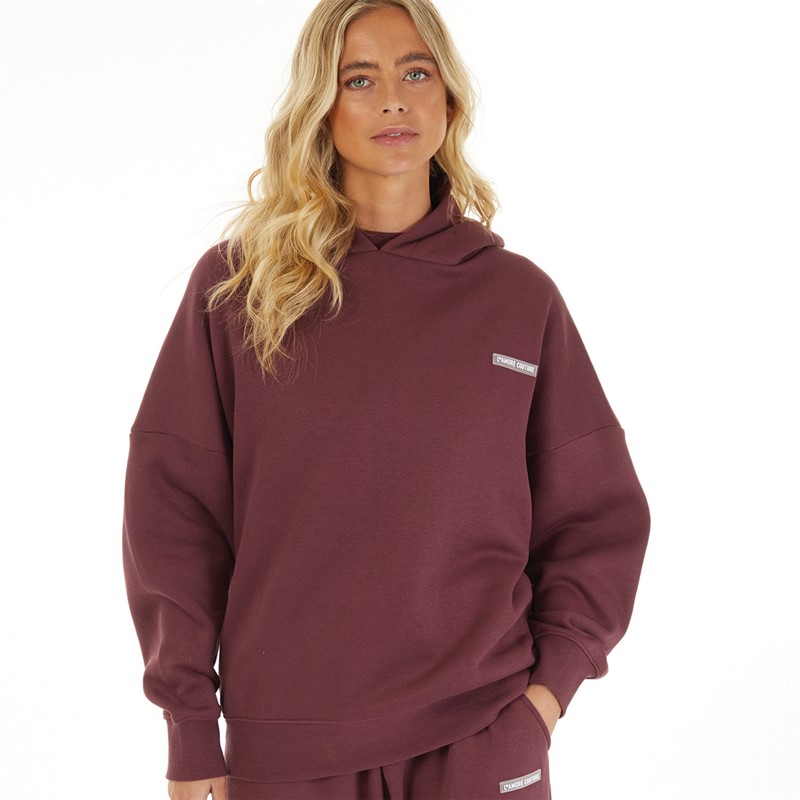 L'amore Couture Womens Ryleigh Hoodie Plum