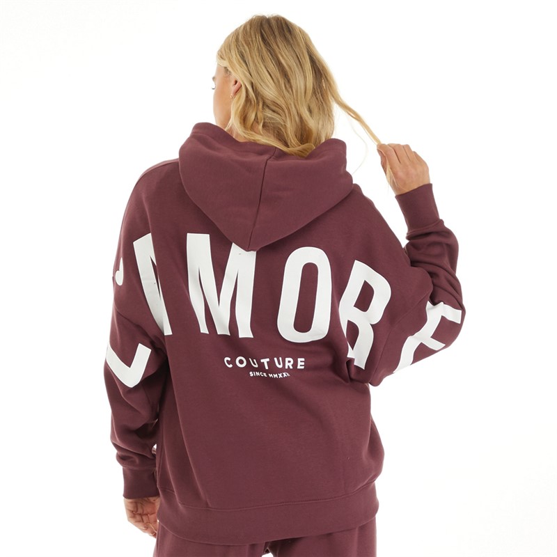 L'amore Couture Womens Ryleigh Hoodie Plum