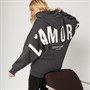 L'amore Couture Womens Ryleigh Hoodie Charcoal
