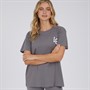 L'amore Couture Womens Rance T-Shirt Charcoal