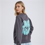 L'amore Couture Womens Barron Sweatshirt Charcoal