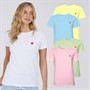 L'amore Couture Womens Avie Five Pack T-Shirts Pastels