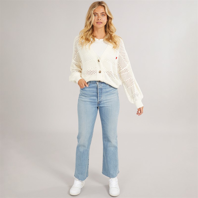 L'amore Couture Womens Marino Cardigan Cream
