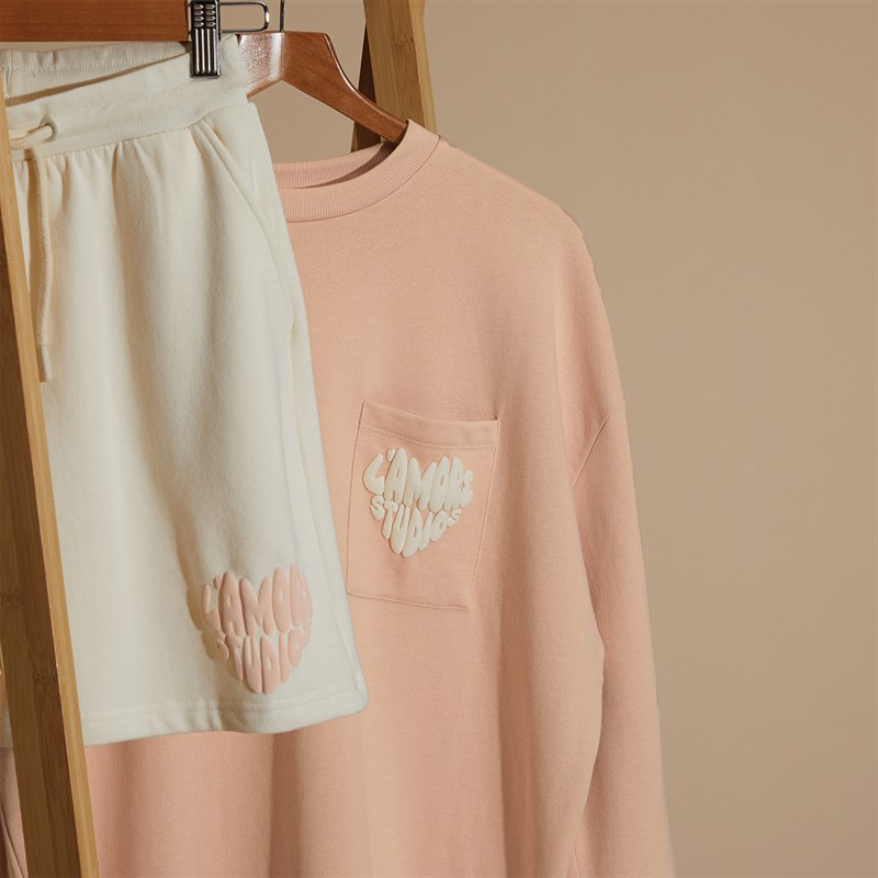 L'amore Couture Womens Alserio Co-Ord Cream/Peach