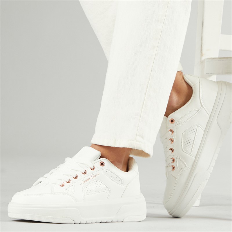 L'amore Couture Womens Eden Trainers White/White - Size 41