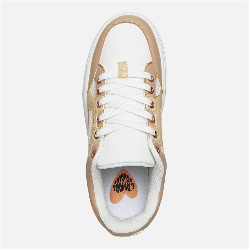 L'amore Couture Womens Eden Trainers Nude/White