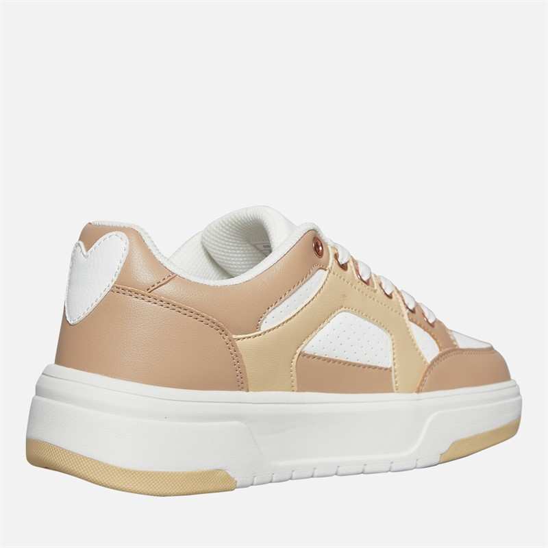 L'amore Couture Womens Eden Trainers Nude/White