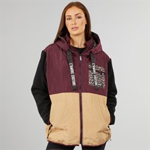 L'amore Couture Womens Thyme Fleece Mix Parka Multi