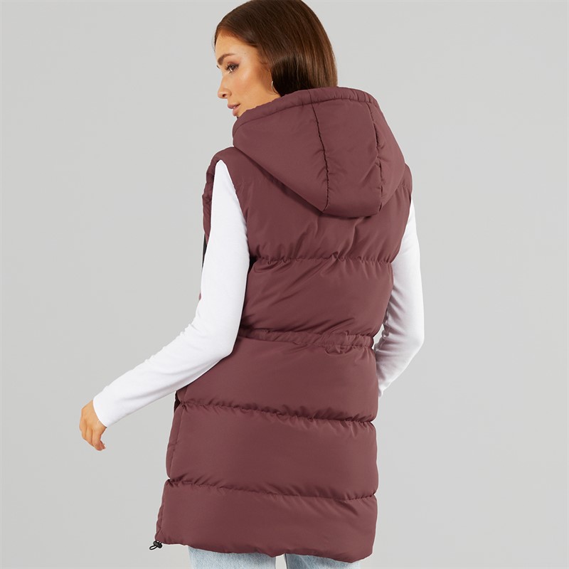 L'amore Couture Womens Starlight Gilet Burgundy