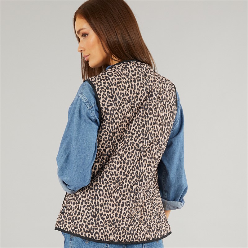L'amore Couture Womens Atlantic Gilet Leopard