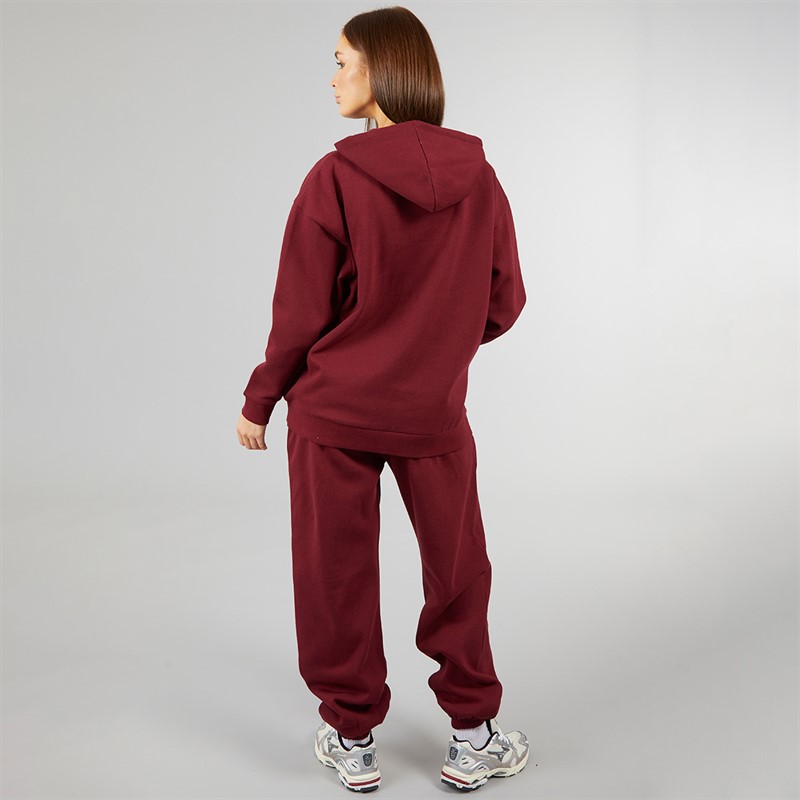 L'amore Couture Womens LCA Athletic Tracksuit Burgundy