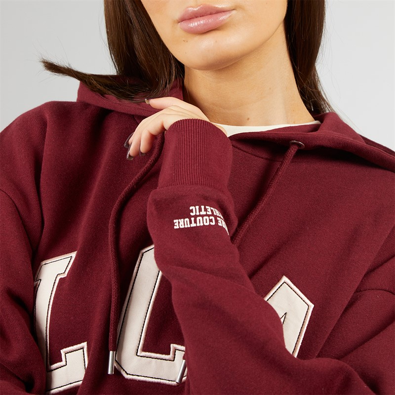L'amore Couture Womens LCA Athletic Tracksuit Burgundy
